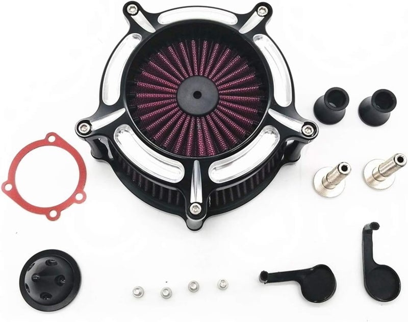 DEMULAX Motorcycle Turbine Intake Air Cleaner CNC Kit - Image 1
