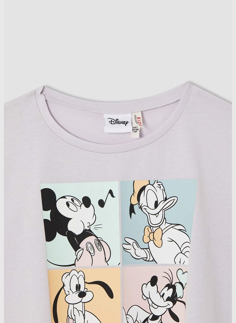 DeFacto Mickey Mouse Licensed Short Sleeve Crop T-Shirts  - Image 2