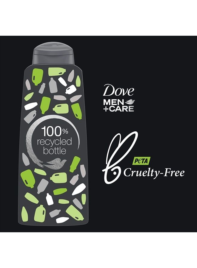 Men + Care 2 in 1 Shampoo and Conditioner For Healthy-Looking Hair Lime + Cedarwood Naturally Derived Plant Based Cleansers 20.4 OZ