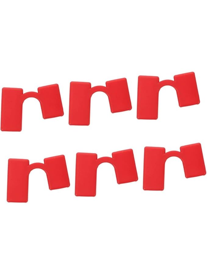 Red Plastic Chopstick Training Clamps Non Slip Helper for Kids Dishwasher Safe - Image 1