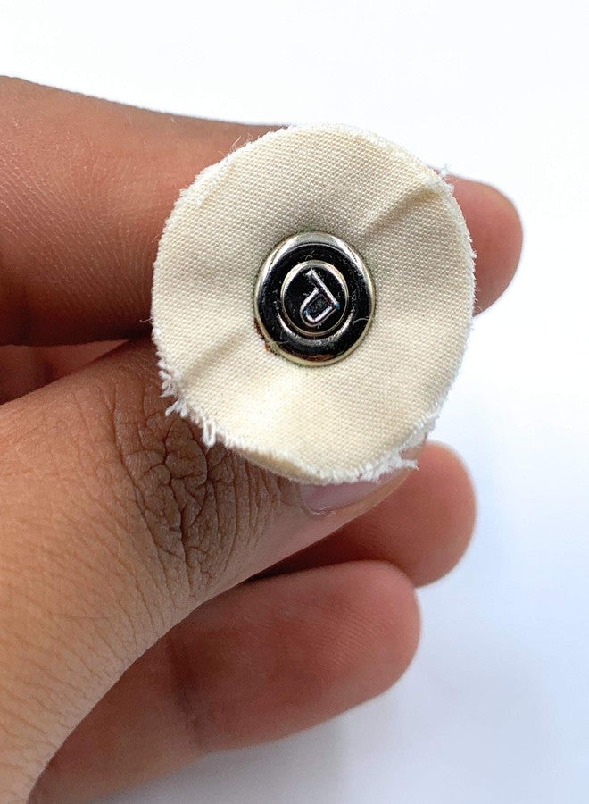 Aone Mounted Muslin Cloth Buff Cream 5pcs for Polishing/Buffing/Cleaning for Dremel Rotary Tool, Micro Hand Motor, Polishing Motor for Jewellery Making, Watchmaking, Model Making & Hobby Craft DIY - Image 3