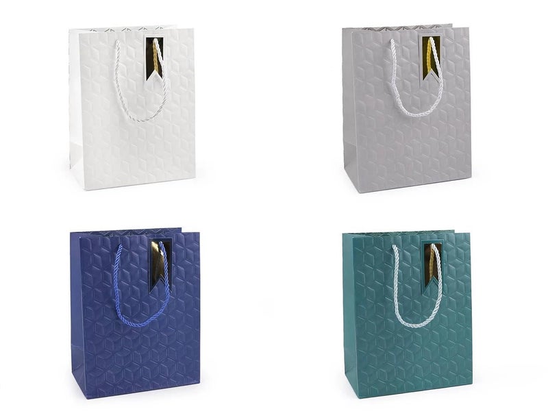 SHOPECOM Proffesional Bag Designer Gift Paper Bags for Return Gifts Carry Bags for Presents Weddings Birthday and Corporate Events Luxury Packaging and All Celebration Parties (Pack of 4) - Image 2