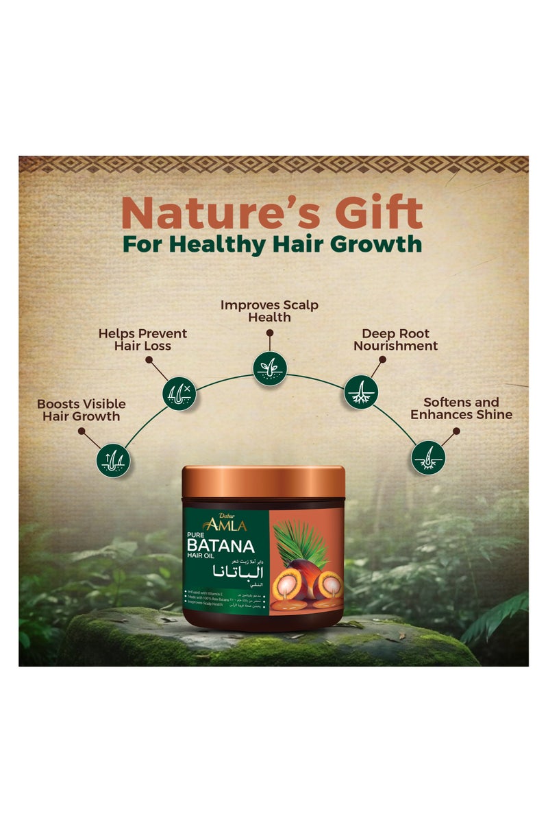 دابر زيت دابر أملا 100% خام باتانا – 120 جرام | يعزز نمو الشعر، ويمنع تساقط الشعر ورققه، ويحسن النعومة ويعزز اللمعان | باتانا طبيعية وغير مكررة ونقية | مصدرها أخلاقيا من هندوراس | مناسب لأي نوع شعر | للنساء والرجال - Image 2