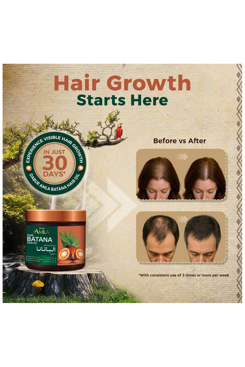 دابر زيت دابر أملا 100% خام باتانا – 120 جرام | يعزز نمو الشعر، ويمنع تساقط الشعر ورققه، ويحسن النعومة ويعزز اللمعان | باتانا طبيعية وغير مكررة ونقية | مصدرها أخلاقيا من هندوراس | مناسب لأي نوع شعر | للنساء والرجال - Image 3