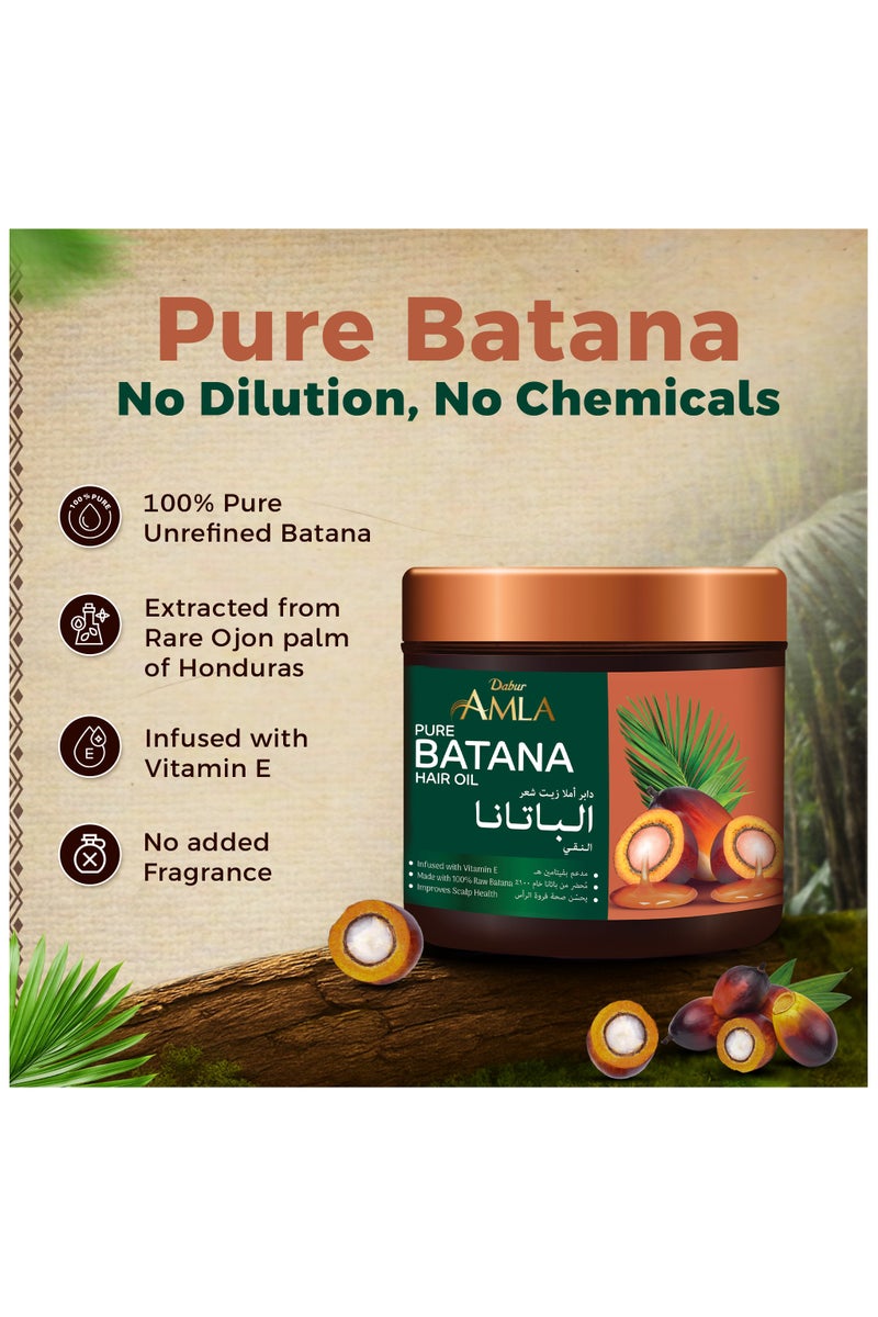 دابر زيت دابر أملا 100% خام باتانا – 120 جرام | يعزز نمو الشعر، ويمنع تساقط الشعر ورققه، ويحسن النعومة ويعزز اللمعان | باتانا طبيعية وغير مكررة ونقية | مصدرها أخلاقيا من هندوراس | مناسب لأي نوع شعر | للنساء والرجال - Image 4