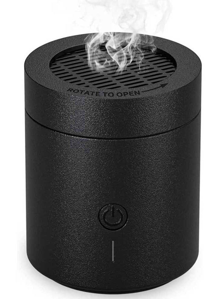 Oud Bakhoan Electric Bakhoor Burner Rotating Flip Lid Oud Incense for Home, Car & Travel Essential Aromatherapy Machine - Image 2