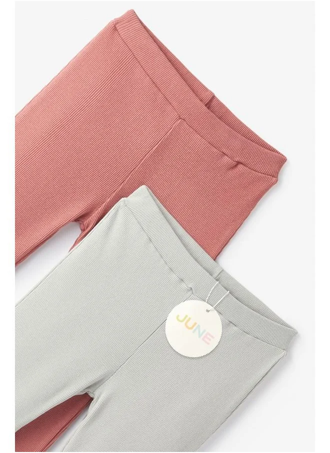 JUNE June Girl 2-Pack Camisole Tight Rose - Light Grey