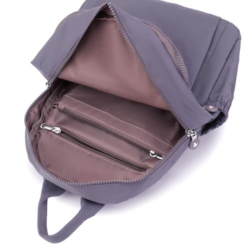 Tanweibago Mini Nylon Women Backpacks11L Small Ladies backpacks Casual Lightweight Women Shopping Travel Daypack Grey - Image 3