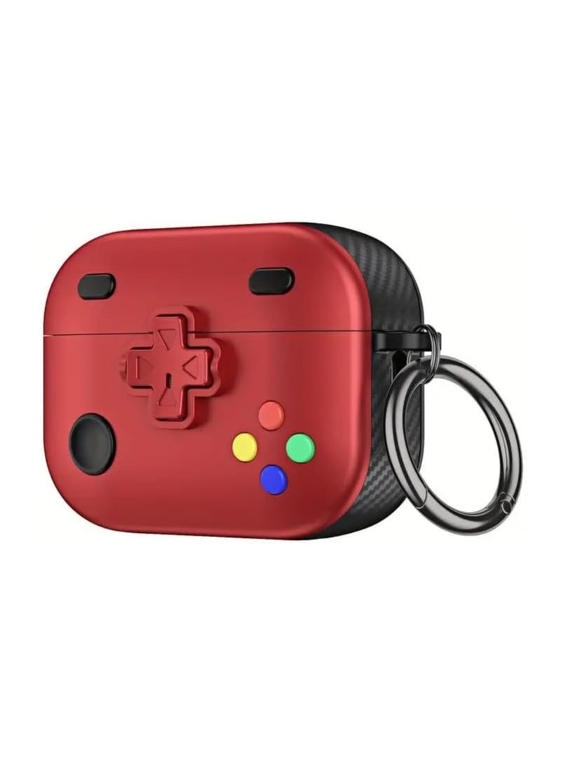 New Collection Compatible with AirPods 4th Generation Case Cover, Soft Skin Silicone Protective Special Design Game Console Design Case Cover with Keychain for AirPods 4 2025 Charging (Game Red)  - Image 1