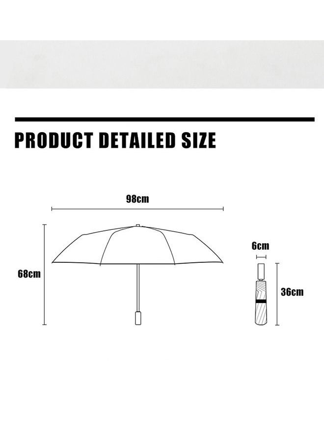 tornado gold - Light Luxury Palace Retro Three Fold Hand Open Parasol Shaped Handle Gemstone - Image 1