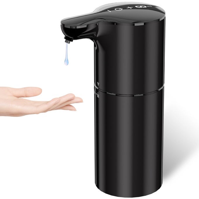 AUTOMATIC LIQUID SOAP DISPENSER DISH SOAP DISPENSER 8 VOLUME CONTROL ADJUSTABLE 1537 OZ450ML TOUCHLESS SANITIZER DISPENSER MOTION SENSOR SOAP PUMP FOR KITCHEN BATHROOM USB C RECHARGEABLE
