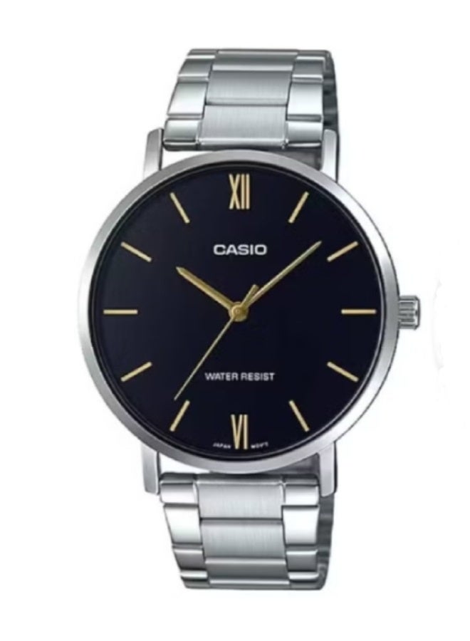Casio His & Her Stainless Steel Band Couple Watch MTP/LTP -VT01D-1BUDF - Image 3