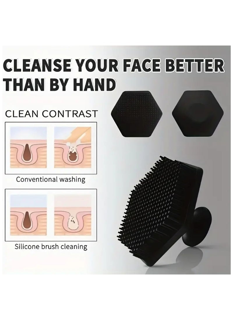 ORiTi 1pc Gentle Silicone Face Scrubber for Men - Exfoliates and Massages Skin, Removes Dead Skin Cells, and Cleanses Facial Area  - Image 3