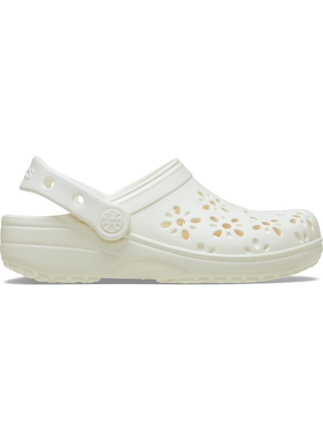 crocs Toddlers Classic Floral Cut Out Clog  - Image 1