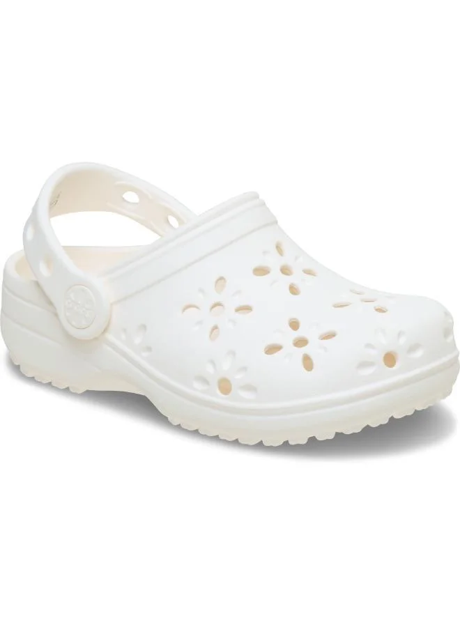 Crocs chalk Toddlers Classic Floral Cut Out Clog for Women | Best Price UAE