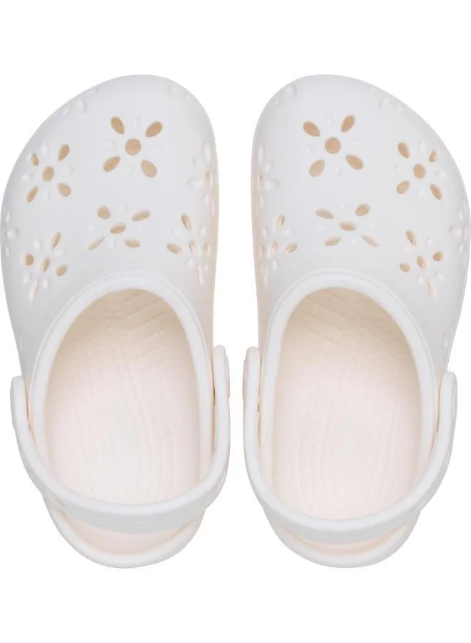 Crocs chalk Toddlers Classic Floral Cut Out Clog for Women | Best Price UAE
