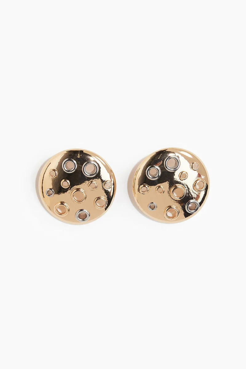 اتش اند ام Eyelet-Detail Earrings