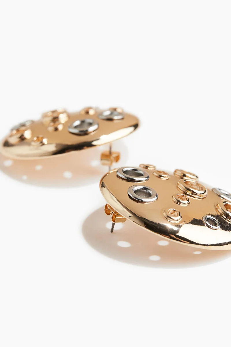 اتش اند ام Eyelet-Detail Earrings
