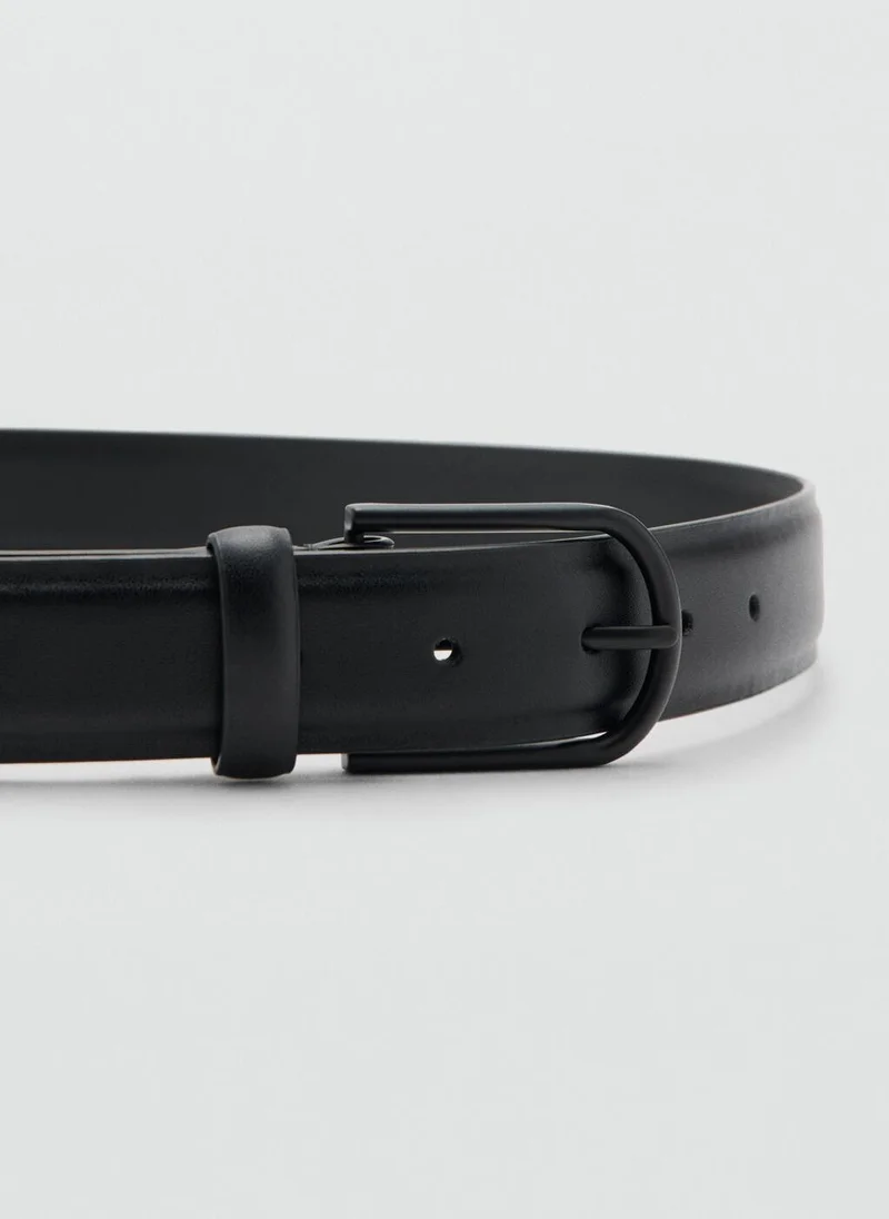Mango Man Nappa leather belt