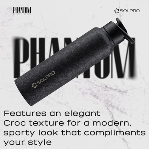 Solpro Phantom 1000mL Stainless Steel Bottle for Office,School,College,Travel,Gym,Yoga,Camping,Sports & Outdoor for Men,Women,Athletes,Kids,Children,Student, & Youth; Odor,Leak & BPA Free(Royal Blue) - Image 2
