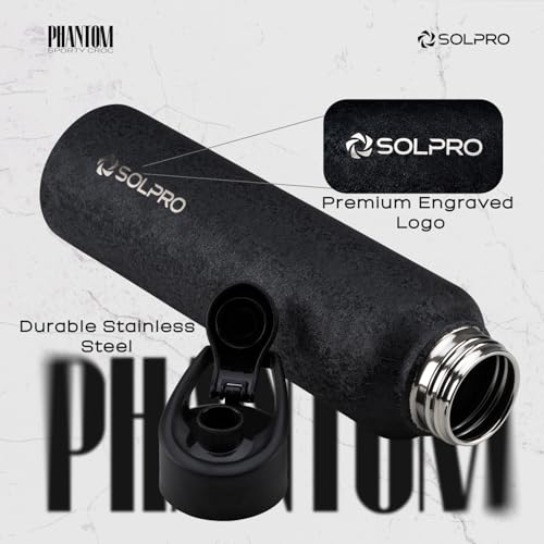 Solpro Phantom 1000mL Stainless Steel Bottle for Office,School,College,Travel,Gym,Yoga,Camping,Sports & Outdoor for Men,Women,Athletes,Kids,Children,Student, & Youth; Odor,Leak & BPA Free(Royal Blue) - Image 5