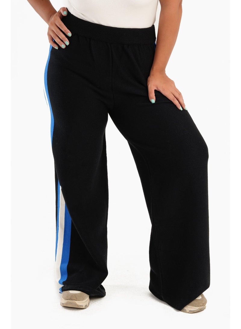 كلو بنطال منزلي بشرائط جانبية مزدوجة - Image 1