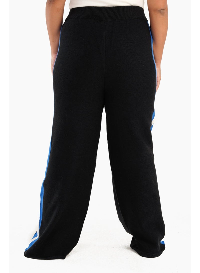 كلو بنطال منزلي بشرائط جانبية مزدوجة - Image 3