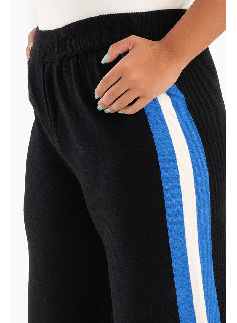 كلو بنطال منزلي بشرائط جانبية مزدوجة - Image 4