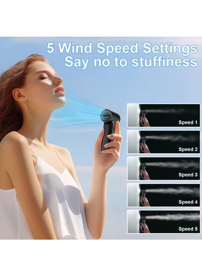syta Portable handheld high-speed fan，Multifunctional-Digital Display Silent Fan-Long Endurance Pocket Fan，All family, All ages, Use anytime anywhere - Image 3