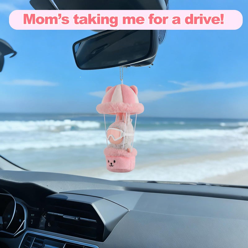 Ciunura Doll Car Seat Compatible with Lububu, Small Seat for 4-7in Blind Box Dolls, Ideal Car Decor Gifts(Pink) - Image 5
