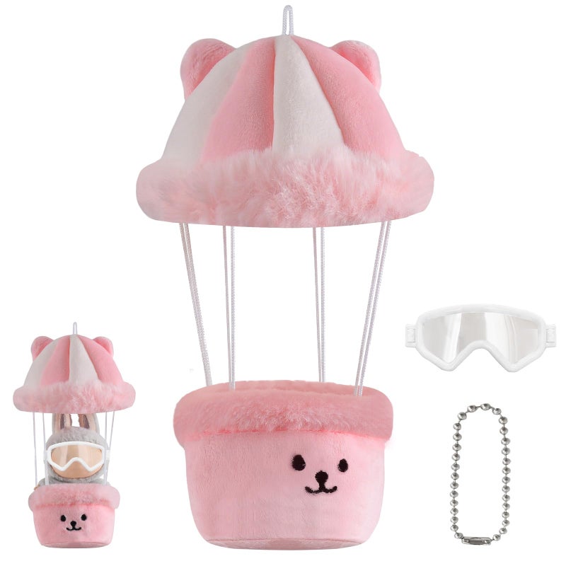 Ciunura Doll Car Seat Compatible with Lububu, Small Seat for 4-7in Blind Box Dolls, Ideal Car Decor Gifts(Pink) - Image 1