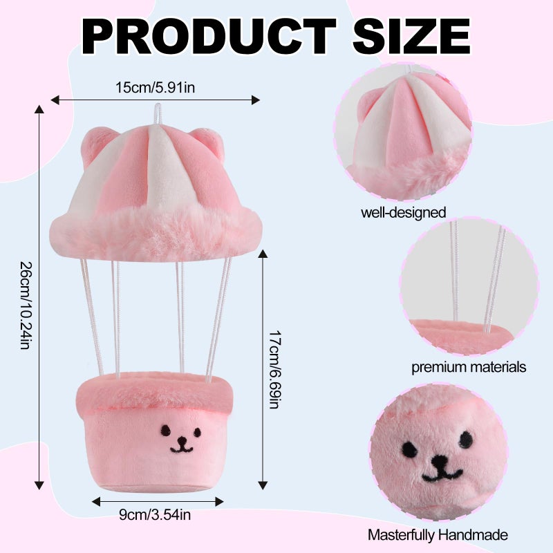 Ciunura Doll Car Seat Compatible with Lububu, Small Seat for 4-7in Blind Box Dolls, Ideal Car Decor Gifts(Pink) - Image 3