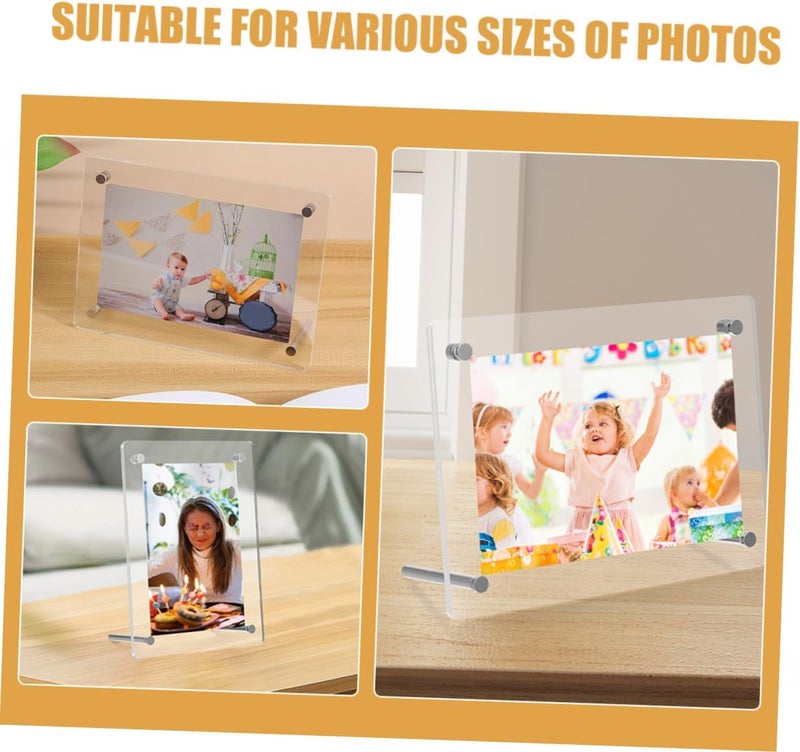 In-house warehouse packing BESPORTBLE 2pcs Acrylic Picture Frames for Desk, 6 Inch A6 Postcard Photo Display with Rounded Corners and 3+3mm Thickness, Tabletop Card Frame Stand for Office and Home Decor Easy lifting build Wear resistant Lightweight Regional distribution available Easy transit optimized build Global assorted color picks Compact trendy practical build Diverse operation compatible Wide range compatible material All user affordable trusted quality Repeated assemble detach compatible Trendy flexible practical build Proper storage environment Shock rubber edge Gulf popular simple design Stable local goods source Globally selected raw material General standard crafted Global flexible assemble picks Sufficient order stock Cross-location transit friendly build Flat working surface Long term use design Multi option design - Image 3