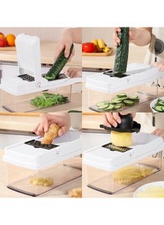 Sharpdo 26-Piece Multifunctional Household Grater Dicer Salad Cutter Vegetable Cutter  - Image 4