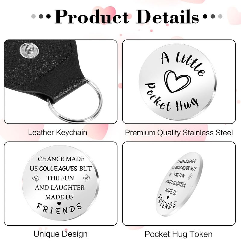 STARKET Christmas Gift For Coworkers For Christmas Appreciation Gift For Male Coworker Female Cute Keychain Coworker Leaving Gifts For Women Work Bestie Work Friendship Colleague Goodbye Gifts - Image 2