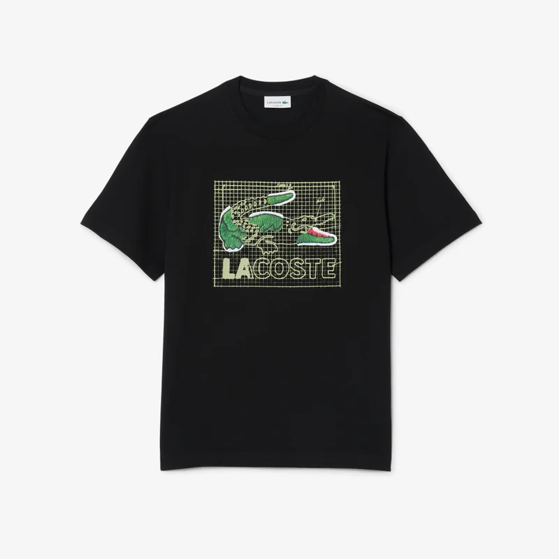 لاكوست تيشيرت مطبوع بقصة كلاسيكية