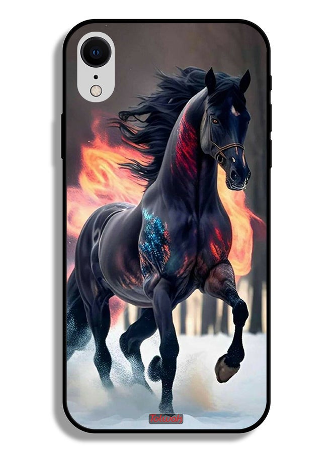 Tolwak Apple iPhone XR Protective Case Horse Hd - Image 2