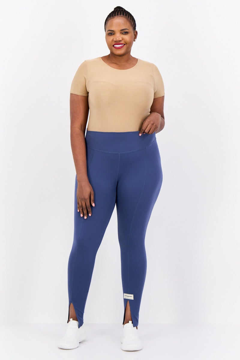 The Giving Movement Women Sportswear Fit Outdoor Leggings, Dusty Blue - Image 4