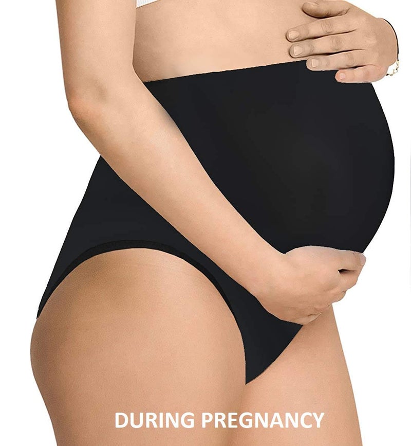 MomToBe Women's Cotton Maternity Panties - Pack of3 (Multicolored::Medium) - Image 2