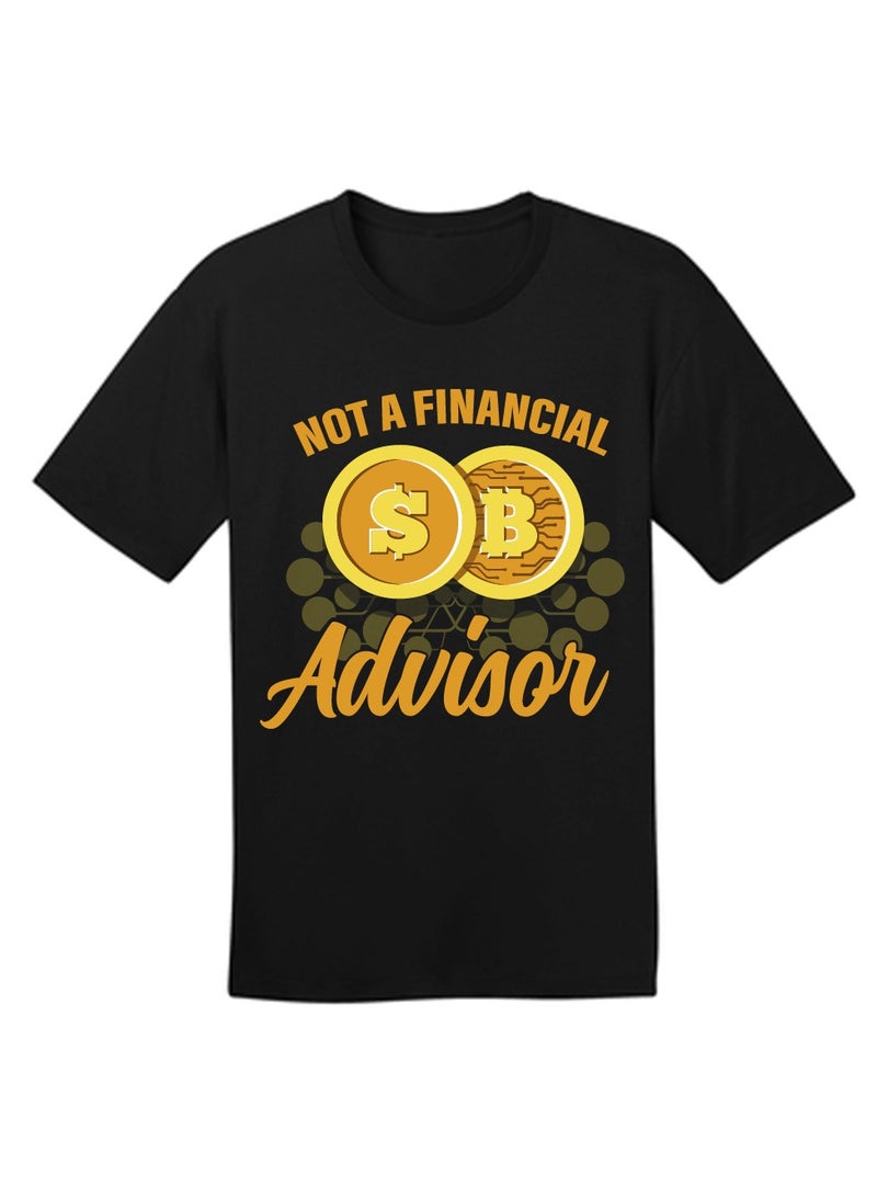 Crypto Trader Black T-Shirt For Mens With Bitcoin And Crypto Design-Gift For Bitcoin Trader-Birthday Or Anniversary Gift - Image 3