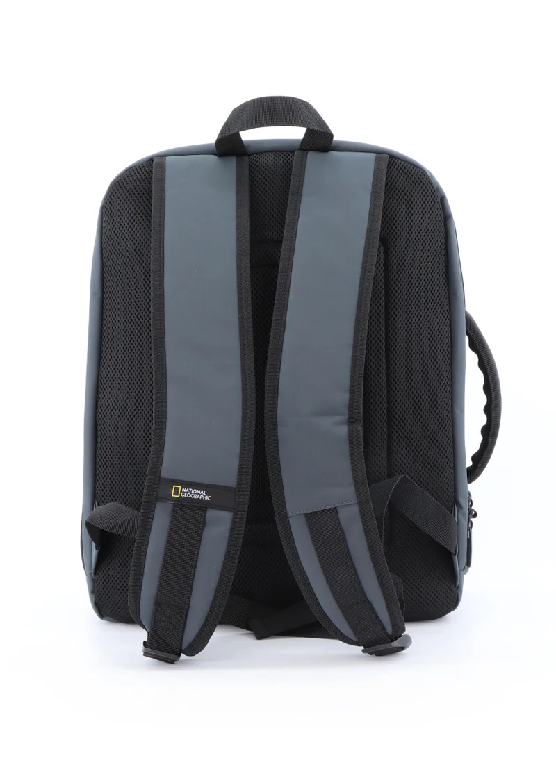 NATIONAL GEOGRAPHIC National Geographic Mutation 2 Compartment Backpack Grey, Padded Laptop Tablet Bag For School College Office University, Durable Light Weight Water Resistant Backpack For Men And Women