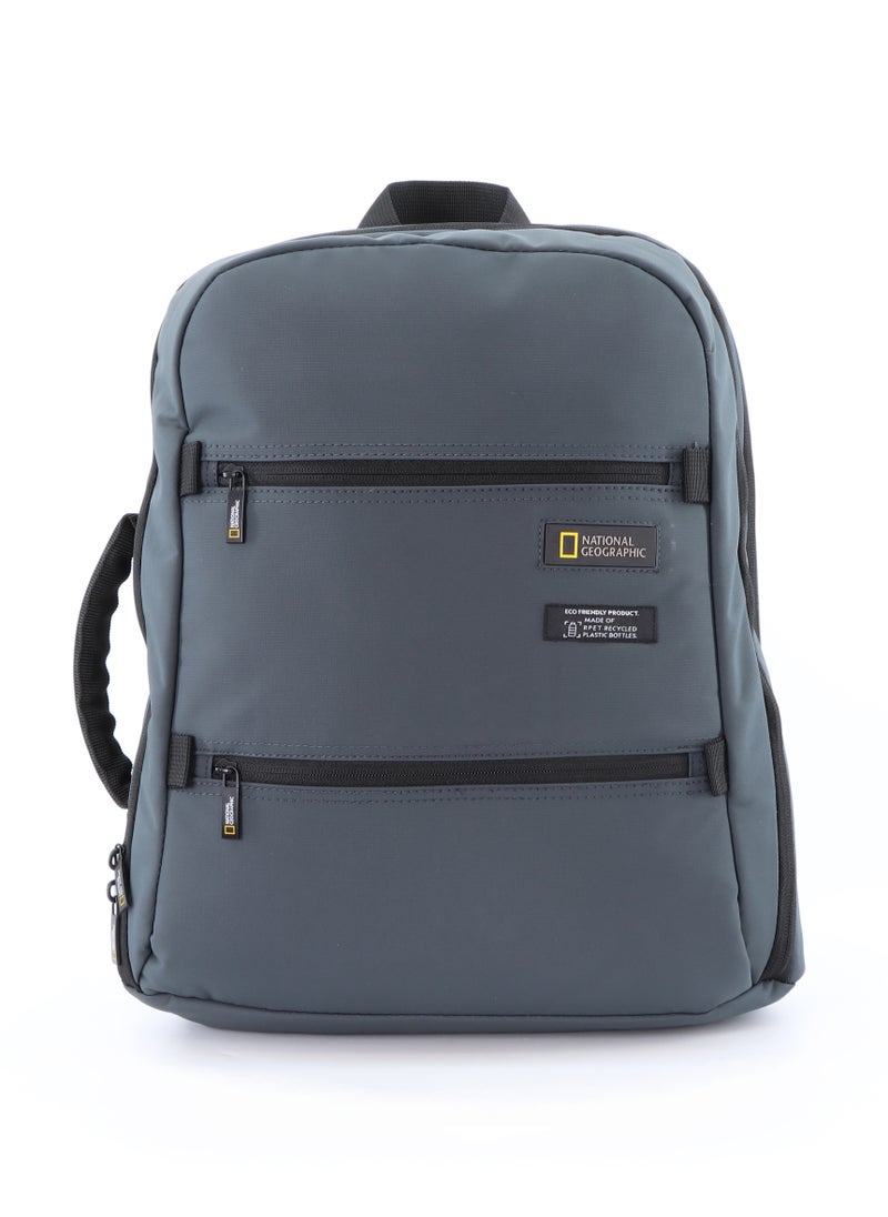 NATIONAL GEOGRAPHIC National Geographic Mutation 2 Compartment Backpack Grey, Padded Laptop Tablet Bag For School College Office University, Durable Light Weight Water Resistant Backpack For Men And Women  - Image 1