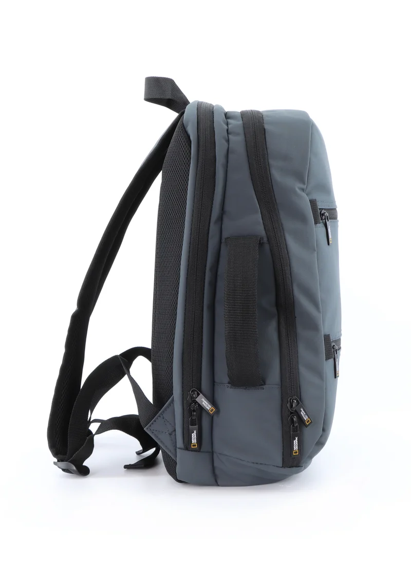 NATIONAL GEOGRAPHIC National Geographic Mutation 2 Compartment Backpack Grey, Padded Laptop Tablet Bag For School College Office University, Durable Light Weight Water Resistant Backpack For Men And Women