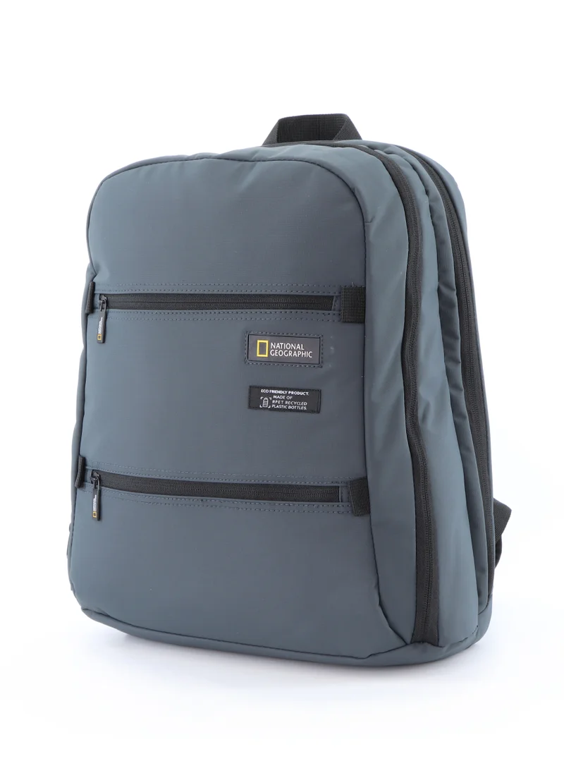 ناشيونال چيوغرافيك National Geographic Mutation 2 Compartment Backpack Grey, Padded Laptop Tablet Bag For School College Office University, Durable Light Weight Water Resistant Backpack For Men And Women