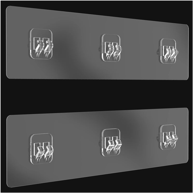 AOUKAR Adhesive for Shower Caddy Adhesive Replacement Stickers Sticky Pads - Shower Shelf Adhesive for Shower Caddy  Bathroom Storage Shelves and Kitchen Racks 2 Pack - Image 1