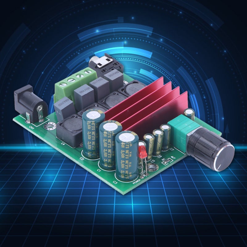 Digital Amplifier Board: 50W + 50W 2.0 HIFI Level, TPA3116D2 Chip, High Efficiency - Wide 8-25V Input, Stable Performance for Switching Power, Battery, Car Power Supplies - Image 3