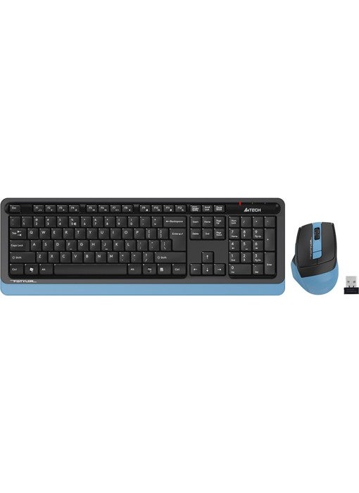 A4TECH A4 Tech Fg1035 2.4G Blue Q Fn-Mm Klv+Optical Mouse Set  - Image 1