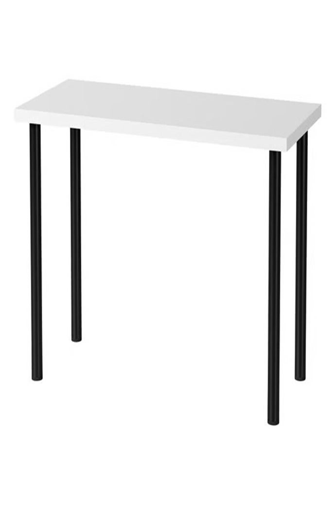 Table, white/black, 100x45 cm - Image 1