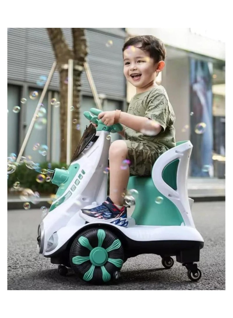 لعبة مرح  سيّارة كهربائية للأطفال مع فقاعات وأضواء LED – متعة كهربائية للأطفال - Image 3