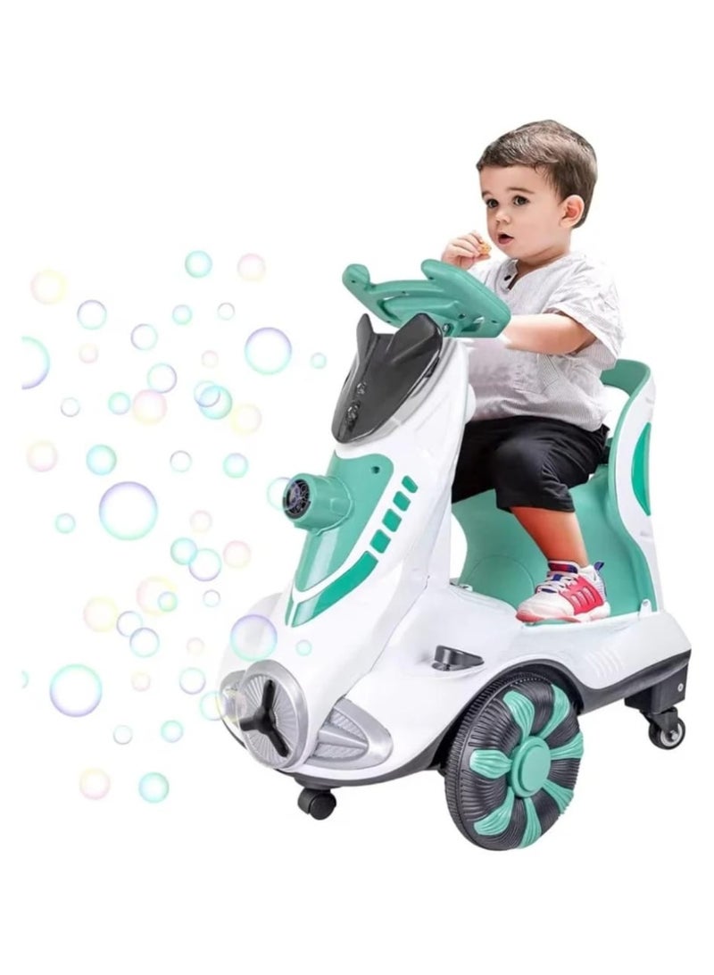 لعبة مرح  سيّارة كهربائية للأطفال مع فقاعات وأضواء LED – متعة كهربائية للأطفال - Image 1